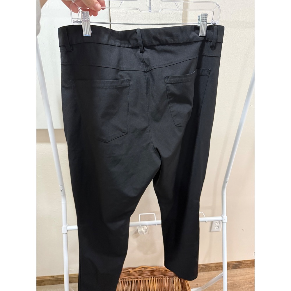 Office Business Pants Active Tech Pants Mens 34x30 Black Slim Stretch Chino - Picture 4 of 4